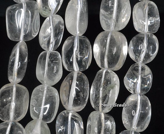 25x19-18x17mm Rock Crystal Gemstone Nugget Loose Beads 7 Inch Half Strand Lot 1,2,6,12 And 50 (90191494-b2-503)