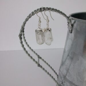 Quartz Crystal Earrings • Clear Quartz Earrings • Gemstone Point Earring • Quartz Crystal Dangle Earring • Healing Crystal • Affordable Gift Quartz Crystal Earrings • Clear Quartz Earrings • Gemstone Point Earring • Quartz Crystal Dangle Earring • Healing Crystal • Affordable Gift