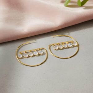 Crystal Quartz Hoop Earrings Drop Earrings Dangle Earrings Statement Earrings Handmade Jewelry Christmas Gifts Crystal Quartz Hoop Earrings Drop Earrings Dangle Earrings Statement Earrings Handmade Jewelry Christmas Gifts