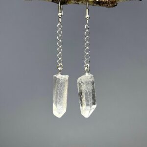 Quartz Crystal Long Dangle Earrings Quartz Crystal Long Dangle Earrings