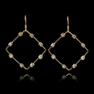 Natural Crystal Quartz Gemstone Earrings Square Earrings Dangle Earrings Drop Earrings Earrings For Women Anniversary Earrings Natural Crystal Quartz Gemstone Earrings Square Earrings Dangle Earrings Drop Earrings Earrings For Women Anniversary Earrings