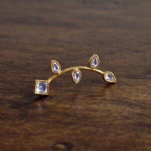 Polki Quartz Climber Earrings - Minimal Earrings - Polki Ear Climber - Birthstone Earrings - Ear Sweep - Gemstone Climber - Crawler Earring Polki Quartz Climber Earrings - Minimal Earrings - Polki Ear Climber - Birthstone Earrings - Ear Sweep - Gemstone Climber - Crawler Earring