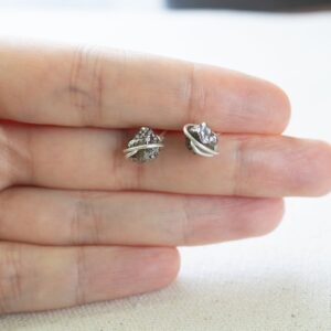 Raw Quartz Earrings, Grey Crystal Stud Earrings, Raw Stone Earrings Stud, Minimalist Quartz earrings, Quartz Crystal Earrings Raw Quartz Earrings, Grey Crystal Stud Earrings, Raw Stone Earrings Stud, Minimalist Quartz earrings, Quartz Crystal Earrings