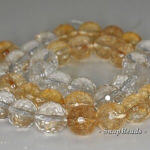 10mm Mix Quartz Gemstone Faceted Round Loose Beads 7.5 Inch Half Strand Lot 1,2,6 And 12 (90144267-b28-549)