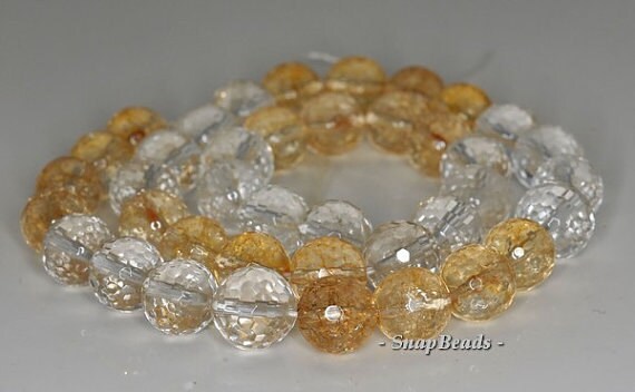 10mm Mix Quartz Gemstone Faceted Round Loose Beads 15.5 Inch Full Strand Lot 1,2 And 6 (90144266-b28-549)