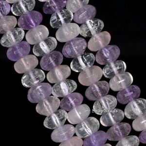 10x5mm Mix Quartz Gemstone Faceted Rondelle Loose Beads 7.5 Inch Half Strand Lot 1,2,6 And 12 (90144098-b33-561)