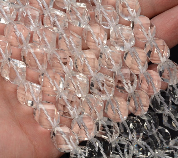 12x10mm White Rock Crystal Quartz Gemstone Grade Aaa Twist Faceted Round Beads 15.5 Inch Full Strand Bulk Lot 1,2,6,12 And 50 (90187625-699) 12x10mm White Rock Crystal Quartz Gemstone Grade Aaa Twist Faceted Round Beads 15.5 Inch Full Strand Bulk Lot 1,2,6,12 And 50 (90187625-699)