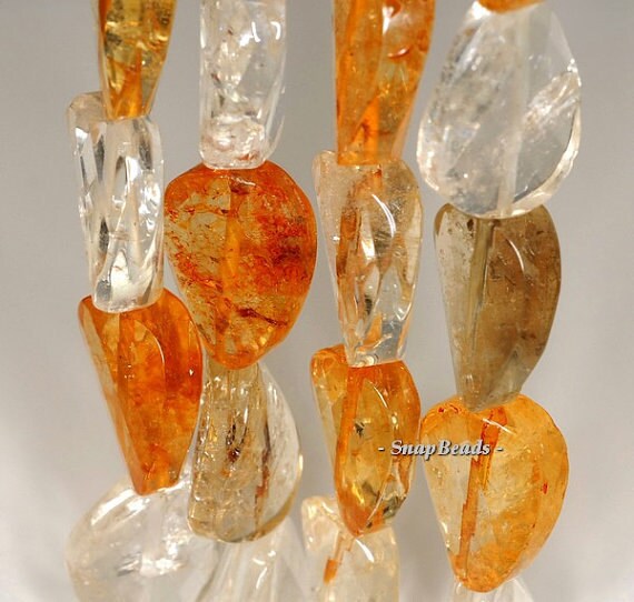 26x18mm Mix Quartz Gemstone Faceted Twist Oval Loose Beads 7 Inch Half Strand Lot 1,2 And 6 (90190986-b38-577)