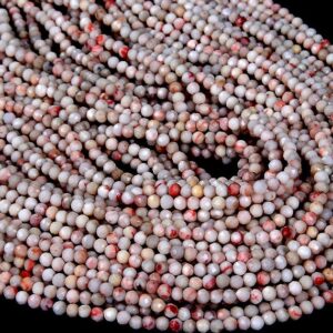2mm Cinnabar In Quartz Matrix Gemstone Grade A Micro Faceted Round Beads 15.5 Inch Full Strand Bulk Lot 1,2,6,12 And 50 (80008852-p11)