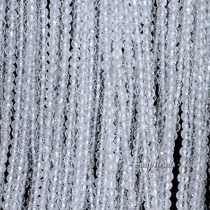 2mm Natural Rock Crystal Clear Quartz Gemstone Aaa Micro Faceted Round Beads 15.5 Inch Full Strand Lot 1,2,6,12 And 50 (90181589-107-2g)