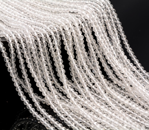 3mm Clear Quartz Rock Crystal Gemstone Micro Faceted Round Grade Aaa Beads 15.5inch Bulk Lot 1,6,12,24 And 48 (80010170-a194) 3mm Clear Quartz Rock Crystal Gemstone Micro Faceted Round Grade Aaa Beads 15.5inch Bulk Lot 1,6,12,24 And 48 (80010170-a194)
