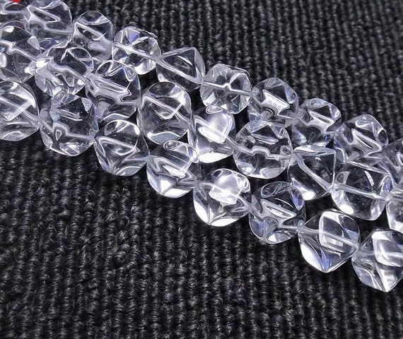 8mm 10mm 12mm Natural Faceted Crystal Quartz Square Nugget Loose Beads,square Quartz Diy Handmade Jewelry Making Beaded Accessories