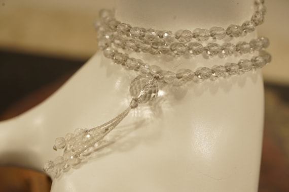 Quartz Mala • Spathik Mala • Diamond-cut Clear Quartz Mala Necklace • 4mm • 6mm • 8mm • 10mm • 12mm • 14mm • Amplifier Mala • 108+1 • A4712