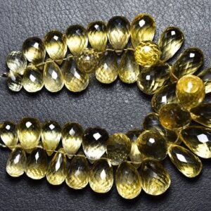 344 cts Big Beer Quartz Teardrop Beads - 7 inches - Natural Finest Faceted Beer Quartz Teardrop Briolettes - Size is 8x11 - 10x20mm #2825 344 cts Big Beer Quartz Teardrop Beads - 7 inches - Natural Finest Faceted Beer Quartz Teardrop Briolettes - Size is 8x11 - 10x20mm #2825
