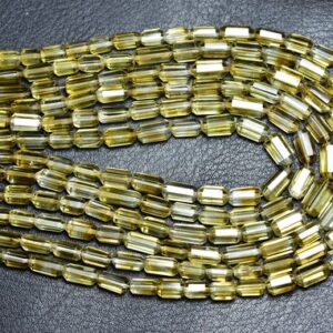 Beer Quartz Barrel Beads - 10 inches - Natural Faceted Beer Quartz Barrel Cylinder Briolettes - Size is 4.5x6 - 5.5x10 mm #2393 Beer Quartz Barrel Beads - 10 inches - Natural Faceted Beer Quartz Barrel Cylinder Briolettes - Size is 4.5x6 - 5.5x10 mm #2393