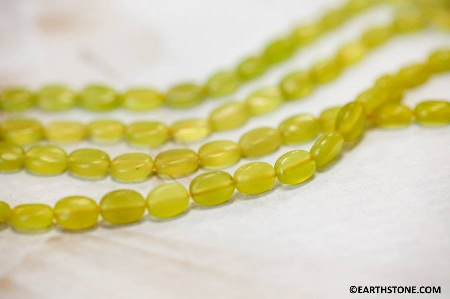 S-m/ Olive Quartz 6x8mm/ 8x10mm Flat Oval Beads 16" Strand Shade Varies Enhanced Gemstone For Jewelry Making S-m/ Olive Quartz 6x8mm/ 8x10mm Flat Oval Beads 16" Strand Shade Varies Enhanced Gemstone For Jewelry Making