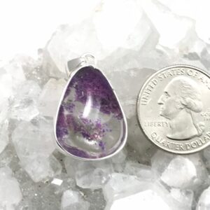 Abstract Lodolite Quartz Crystal Pendant