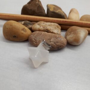 Merkaba Pendant Necklace - Quartz Star Crystal Pendant Necklace For Women - Quartz Necklace Jewelry - Clear Star Necklace Gift For Women
