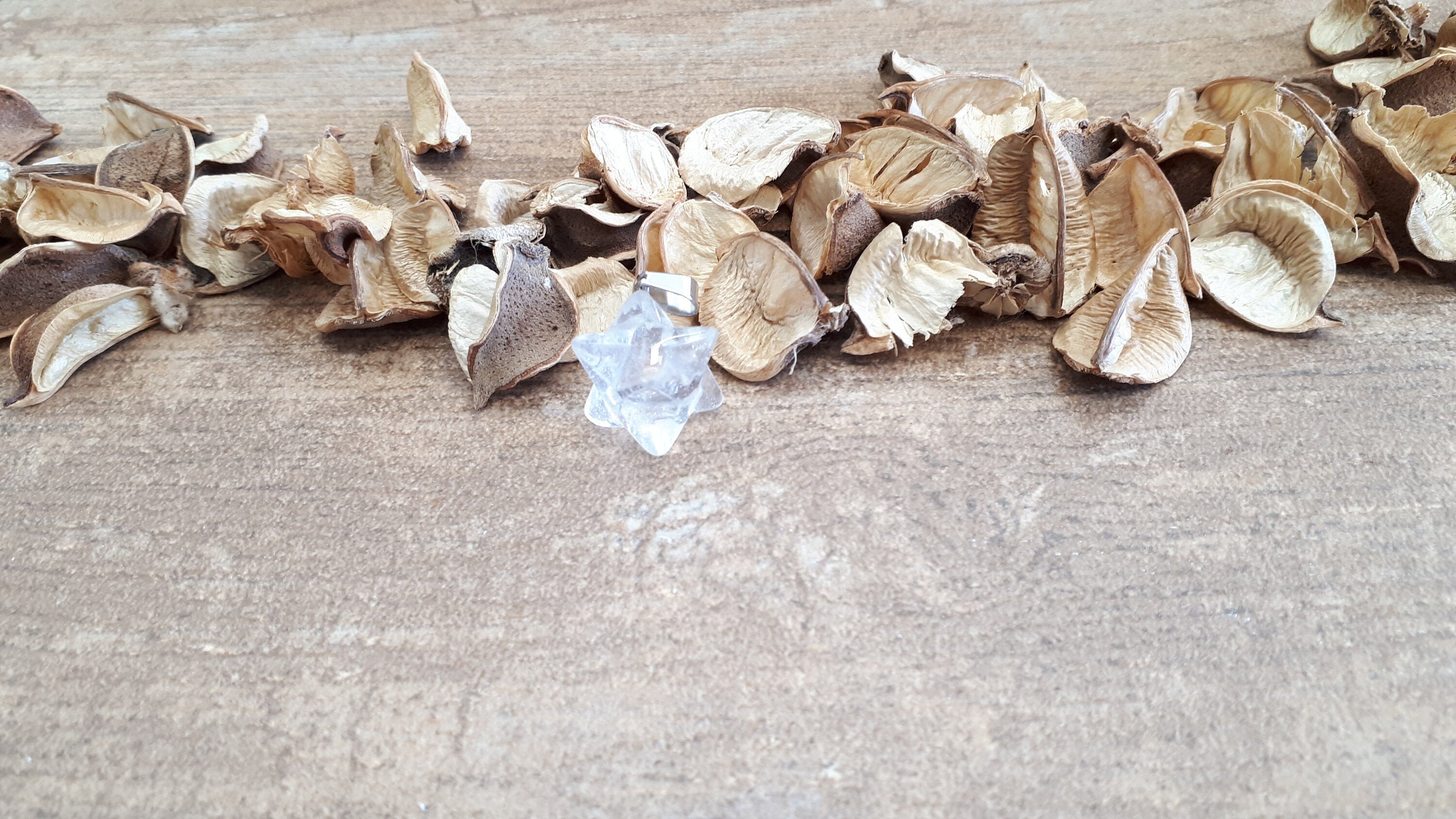 Merkava Quartz Crystal - Merkava Quartz Pendant Necklace - Clear Quartz Gemstone - Reiki Healing Stone, Healing Quartz Crystal, Gift For Her