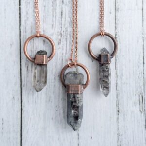 Raw Quartz Necklace | Double Terminated Rock Crystal Necklace | Raw Crystal Necklace | Rough Quartz Crystal Pendant | Raw Crystal