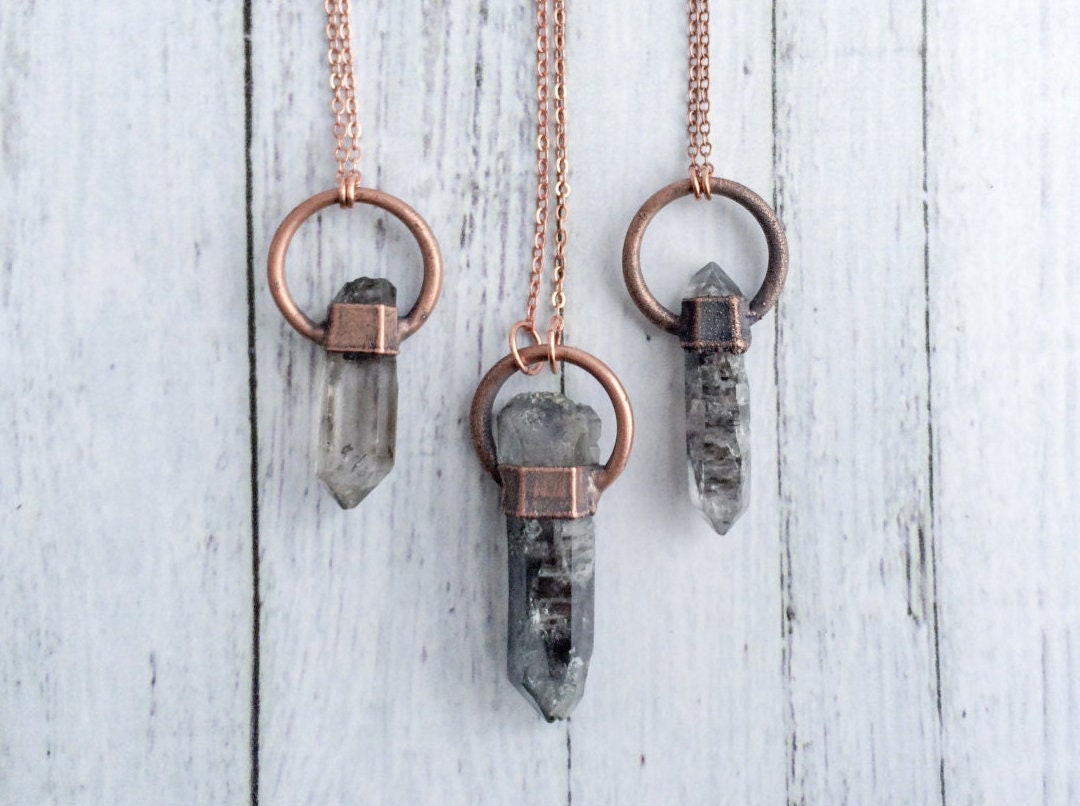 Raw Quartz Necklace | Double Terminated Rock Crystal Necklace | Raw Crystal Necklace | Rough Quartz Crystal Pendant | Raw Crystal