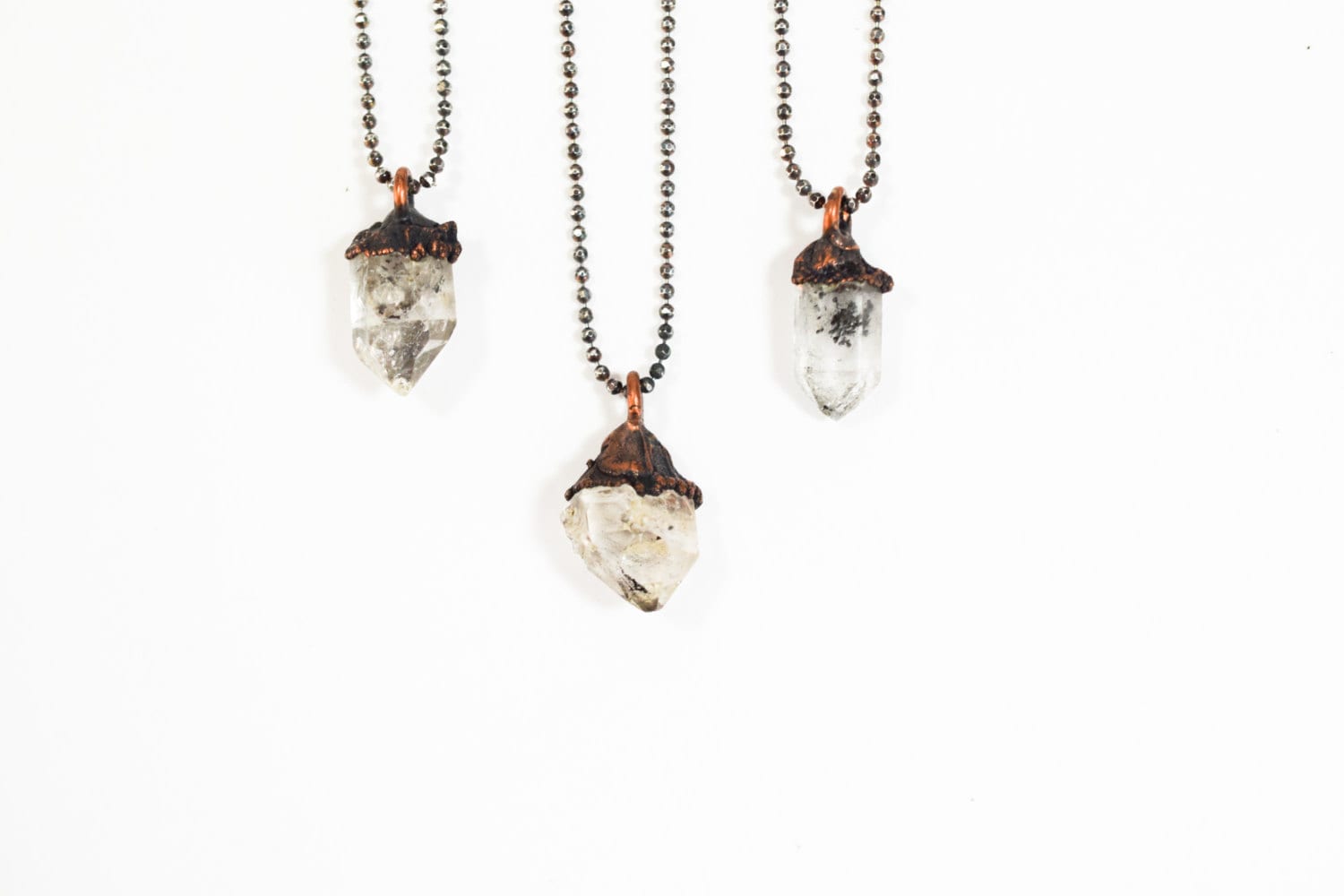 Sale Raw Crystal | Electroformed Crystal | Raw Anthraxolite Sterling | Rough Quartz Pendant | Raw Gemstone Jewelry