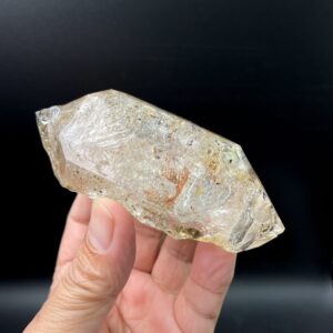 4.37"unpolished Quartz Rare Natural Raw/rough Large Enhydro Quartz Point,clear Rainbow Crystal,big Bubbles Enhydro Quartz,moving Bubbles