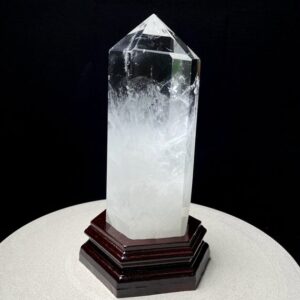 8.07"big Natural Clear Quartz Crystal Point,rare Tibetan Rough Large Quartz Point,white Phantom Tower,ghost Obelisk,polished Tower