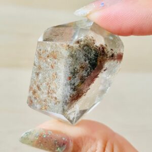 Garden Quartz Point (30G) Polished Crystal Quartz Double Terminated Natural Gemstone - Garden Quartz Stone Mineral Specimen Garden Quartz Point (30G) Polished Crystal Quartz Double Terminated Natural Gemstone - Garden Quartz Stone Mineral Specimen