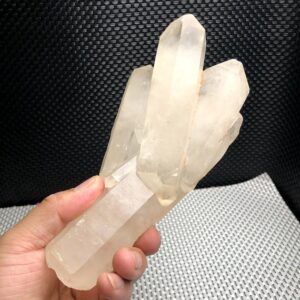 Raw Natural White Quartz Crystal Point Cluster Palmate/ Tibetan Crown Chakra Activation/tantric Twin & Child/unpolished Crystal
