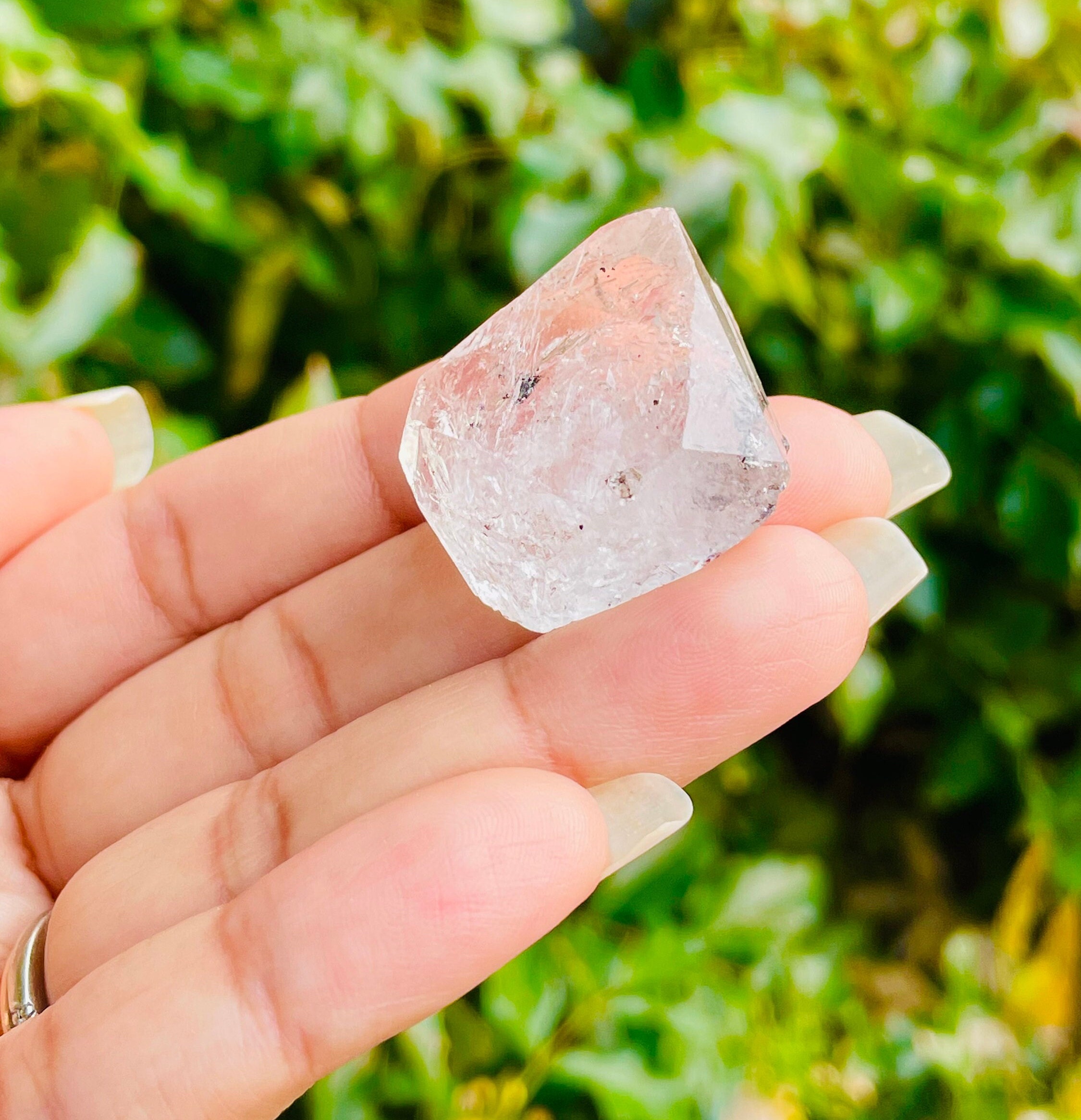 Tibetan Quartz Point (tbt19) Raw Crystal Quartz Double Terminated Natural Gemstone - Raw Quartz Stone Mineral Specimen
