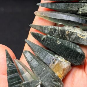 You Pick!rare Laser Green Phantom Chlorite Quartz Crystal Point For Jewelry Making,natural Energy Crystal Bead-undrilled,mediation,zen,reiki