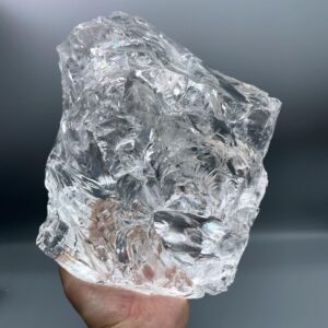 Natural Raw Great Azeztulite Quartz Crystal: Himalayan Rainbow Huge Clear Crystal (16.8LB)