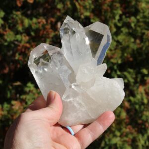 Clear Quartz Cluster #q ** Damaged **