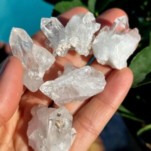 Raw Clear Quartz Crystal Cluster, 1 Inch