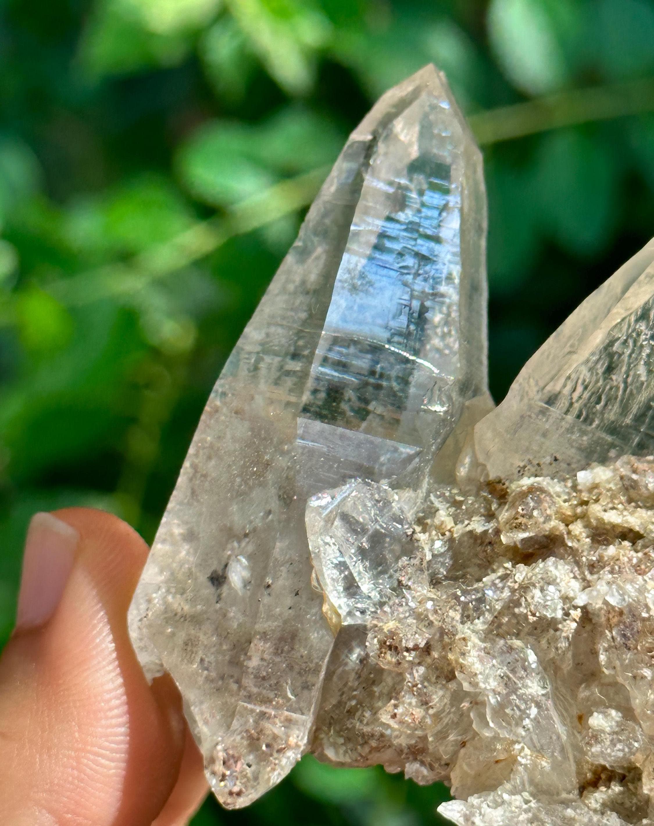 Clear Himalayan Mosaic Laser Crystal Cluster/castle Quartz Crystal/energy/reiki/healing/meditation/crystal Collection -95 G Clear Himalayan Mosaic Laser Crystal Cluster/castle Quartz Crystal/energy/reiki/healing/meditation/crystal Collection -95 G