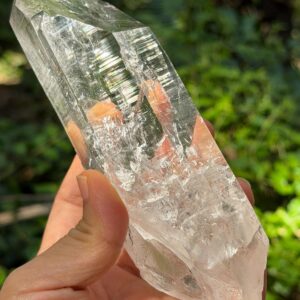 Clear Himalayan Quartz Shining Mosaic Rainbow Crystal/Energy/Reiki/Healing/Meditation/Collection/Specimen-400 g