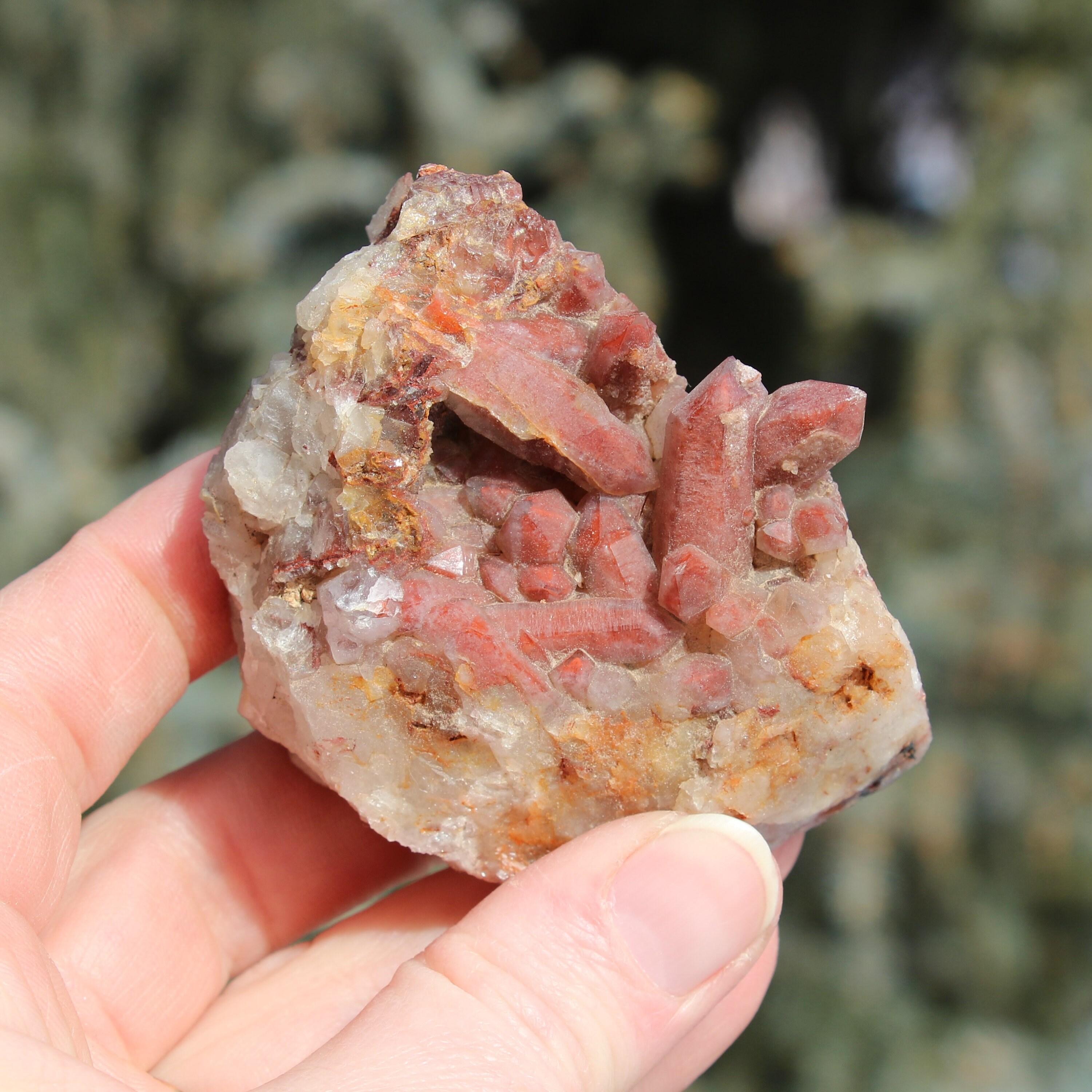 Hematite Quartz Cluster #g From Morocco*