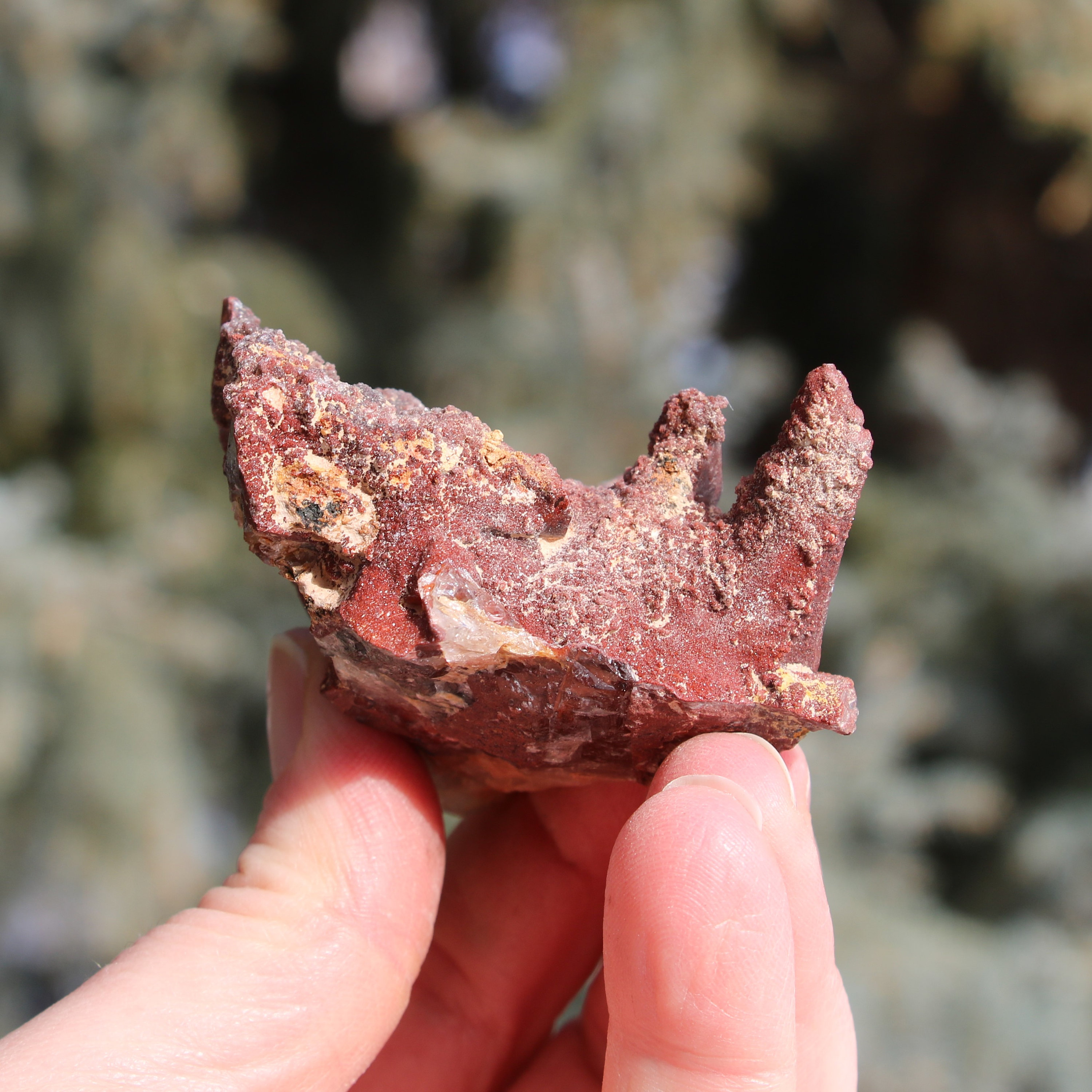 Hematite Quartz Cluster #i From Morocco* Hematite Quartz Cluster #i From Morocco*