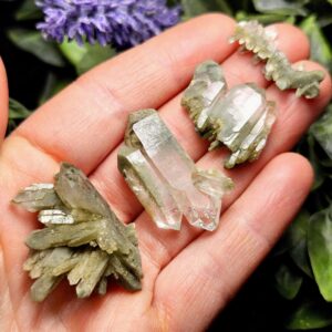 Himalayan Green Faden Chlorite Quartz: Raw Tabular Crystal