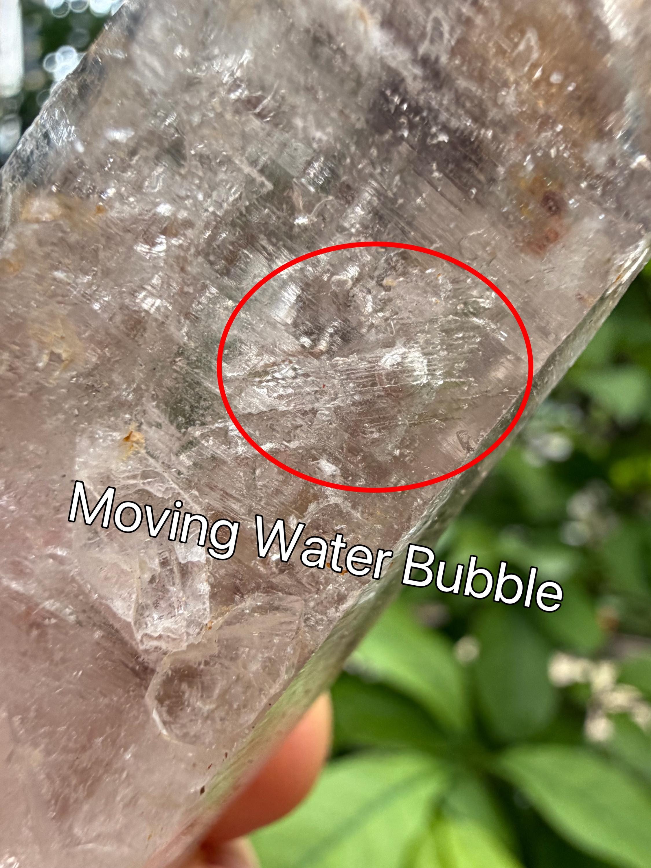 Natural Enhydro Skeletal Quartz Crystal-moving Water Bubbles Included/channeling Crystal Specimen/healing/crystal Collection-131 G Natural Enhydro Skeletal Quartz Crystal-moving Water Bubbles Included/channeling Crystal Specimen/healing/crystal Collection-131 G