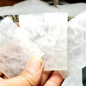 Natural Quartz Slices Gemstone:quartz Rough,unpolished Quartz Raw Material.