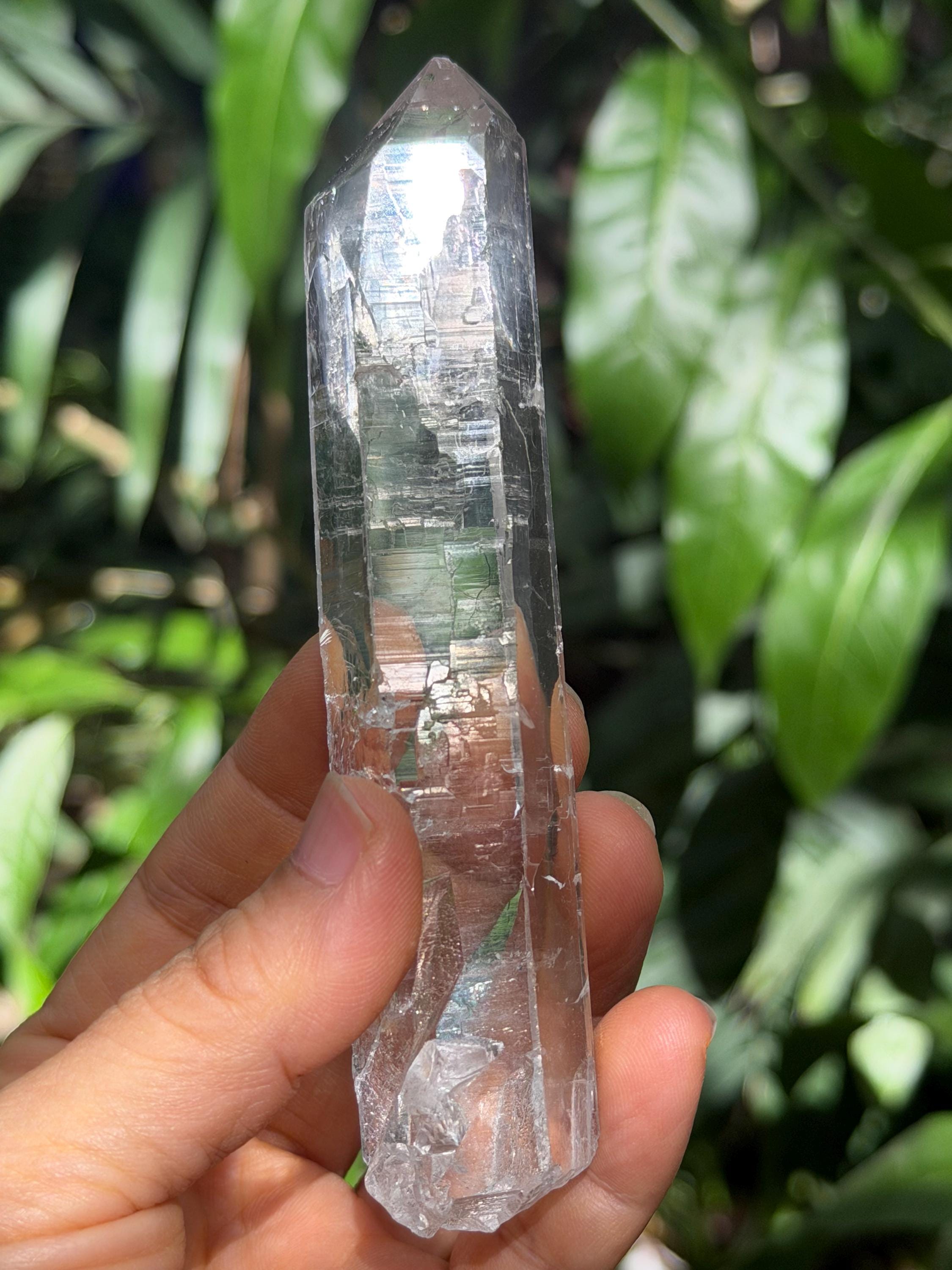 Rare Clear Himalayan Quartz Shining Mosaic Crystal/energy/reiki/healing/meditation/collection/specimen-109 G Rare Clear Himalayan Quartz Shining Mosaic Crystal/energy/reiki/healing/meditation/collection/specimen-109 G