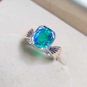 Peacock Quartz Ring, Cushion cut peacock quartz ring, 925 sterling silver ring, peacock stone ring, fire stone ring, hand made ring Peacock Quartz Ring, Cushion cut peacock quartz ring, 925 sterling silver ring, peacock stone ring, fire stone ring, hand made ring