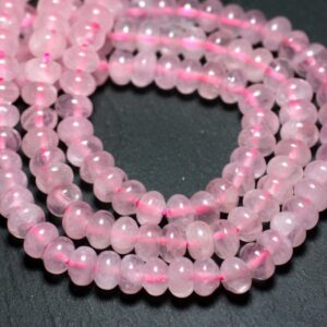 10pc - Perles Pierre - Quartz Rose Rondelles 8x5mm Rose Clair - 7427039737937