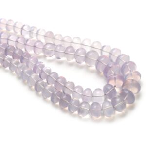 Lavender Quartz Smooth Rondelle Beads, 7 Mm To 14 Mm, Quartz Jewelry Making Beads, Plain Rondelle Quartz, 18 Inch Strand, Price Per Strand