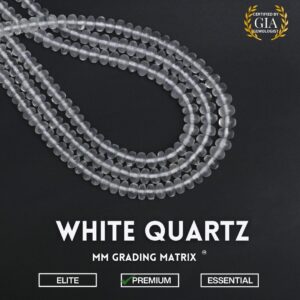 White Quartz Smooth Rondelle Shape Beads, White Quartz Plain Beads, Natural Quartz Gemstone Beads Strand, Beads For Jewelry Making 19 Inches