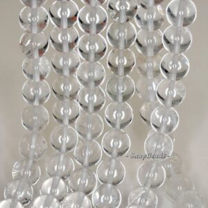 10mm Rock Crystal Clear Quartz Gemstone Grade B Round 10mm Loose Beads 7.5 inch Half Strand (90191487-B42-596) 10mm Rock Crystal Clear Quartz Gemstone Grade B Round 10mm Loose Beads 7.5 inch Half Strand (90191487-B42-596)
