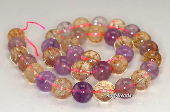12mm Mix Quartz Gemstone Round Loose Beads 7.5 Inch Half Strand Lot 1,2,6,12 And 50 (90191211-b25-545)