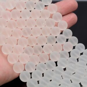 12mm White Rock Crystal Quartz Gemstone Round Beads 15.5 inch Full Strand BULK LOT 1,2,6,12 and 50 (90187651-696) 12mm White Rock Crystal Quartz Gemstone Round Beads 15.5 inch Full Strand BULK LOT 1,2,6,12 and 50 (90187651-696)